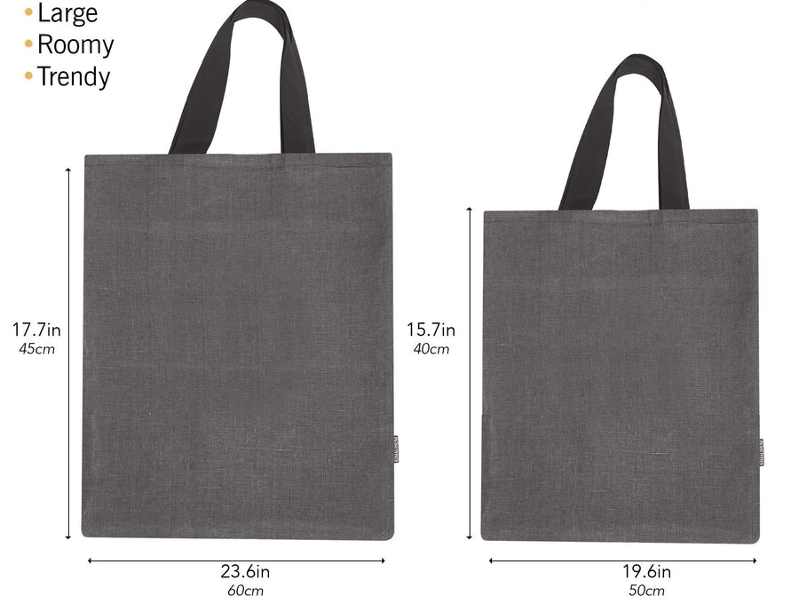 Sizes of tote bags