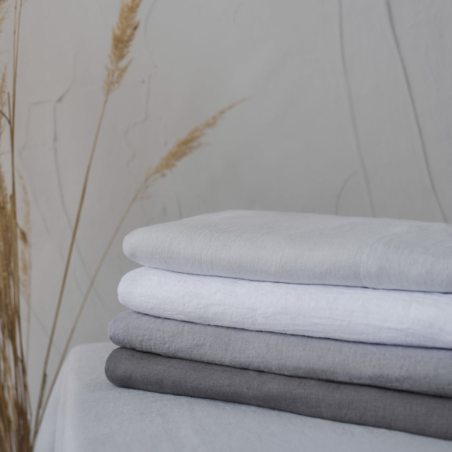 Linen Flat Sheet for Queen and King Size Beds | Antistatic and Hypoallergenic