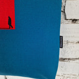 Blue cotton canvas bag from Rimalinum, Lithuania