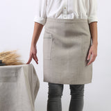 Lithuanian linen - waist apron with embroidery from Rimalinum - women business