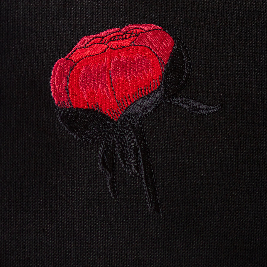 Peony flower embroidery