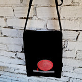 Black Crossbody Linen Bag - The Path Finder | Rimalinum