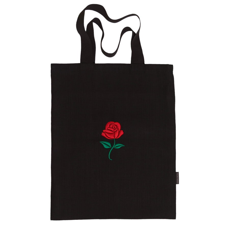 Extra Large Tote Bag with 3D Rose Embroidery