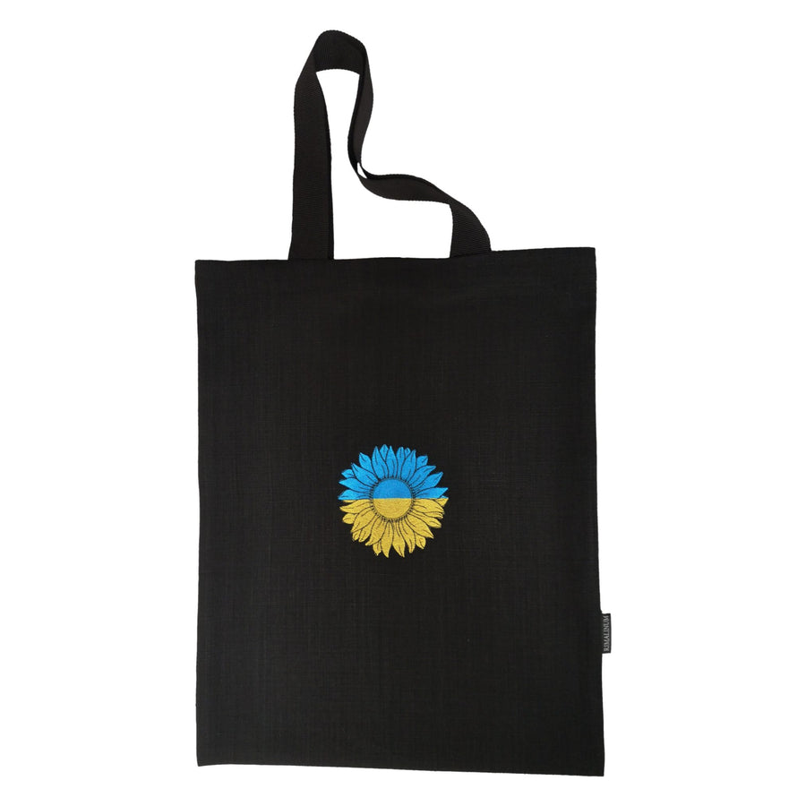 Shoulder Tote Bag with Ukraine Flag Sunflower